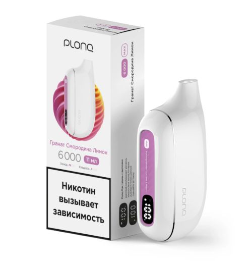 PLONQ MAX 6000 Гранат Смородина Лимон