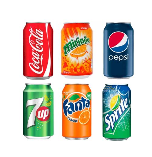 Газированные напитки (7up, Mirinda, Fanta, Pepsi, Sprite, CocaCola)