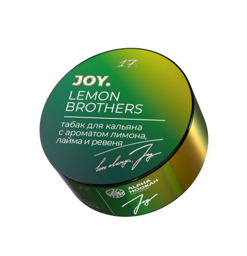 Joy 25 гр Lemon Brothers (Лимон, лайм, ревень)